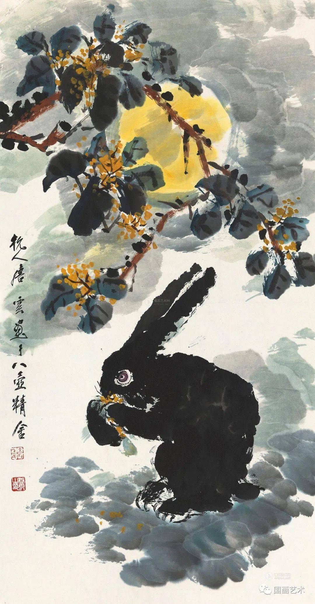 秋桂飘香国画名家笔下的桂花