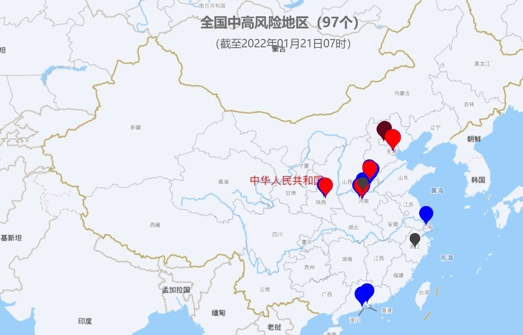 全国今日疫情地图图片