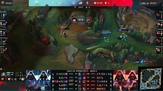 酒桶|LOL-LPL：huanfeng四杀女警“泪目救赎局”，WBG2-1送给TT五连败