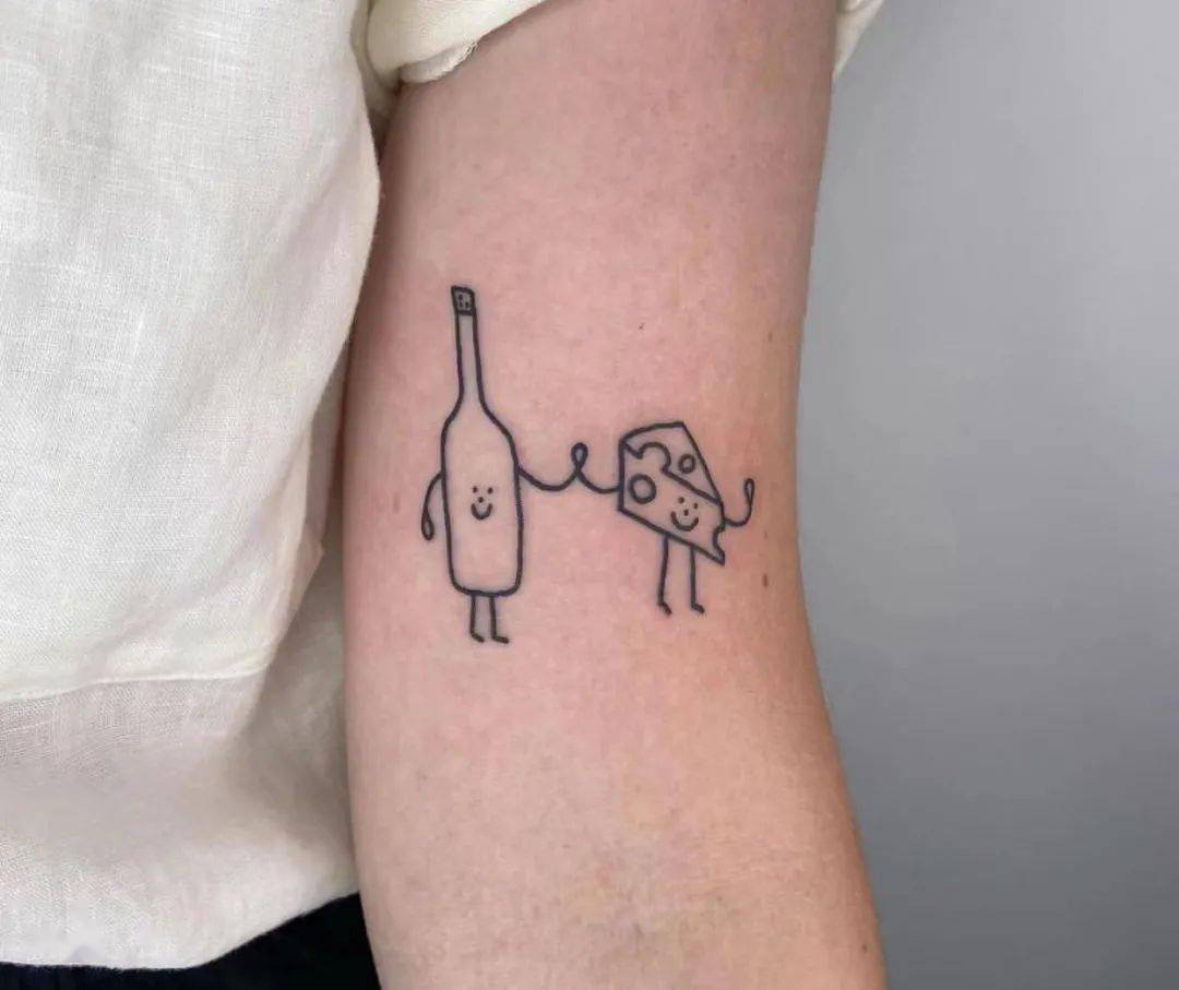 营养价值丰富的奶酪纹身