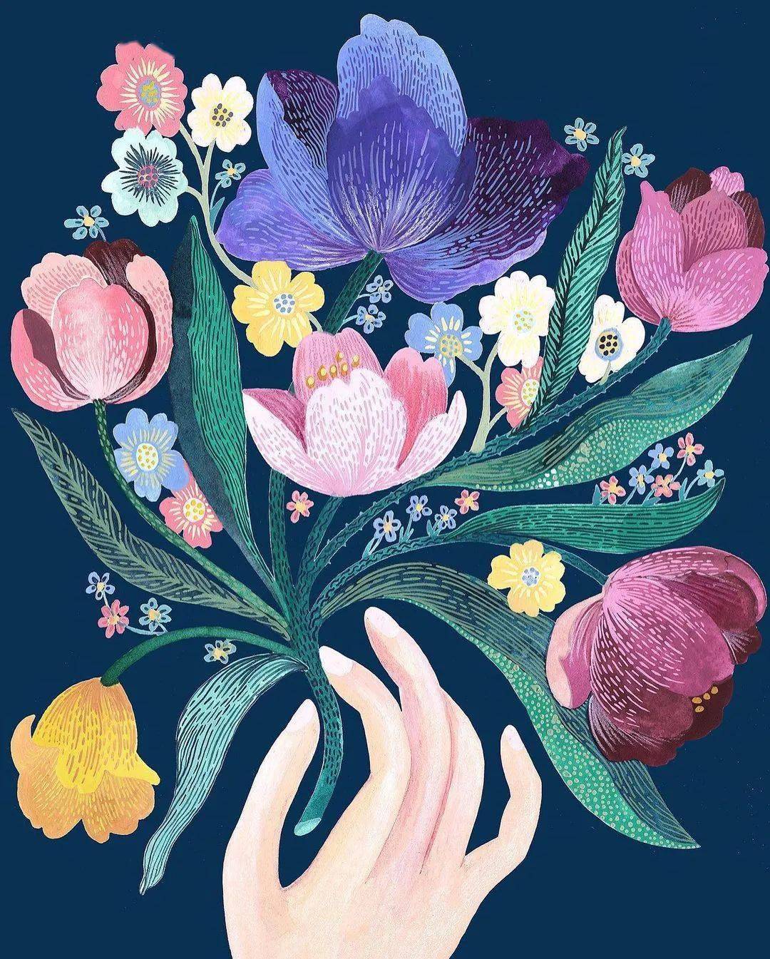 哇塞原来水彩平涂也这么美超强的装饰效果张张动人心魄我反手就是一个