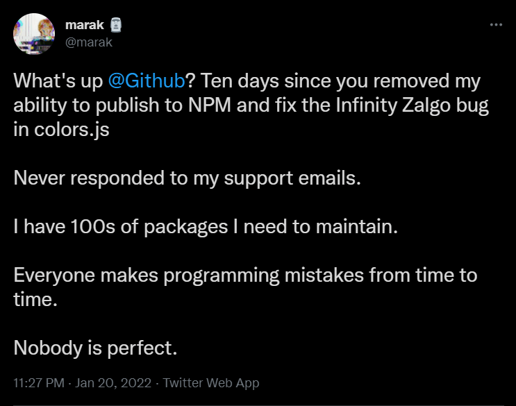 删库跑路开发者要求恢复其项目控制权，但几乎没人支持