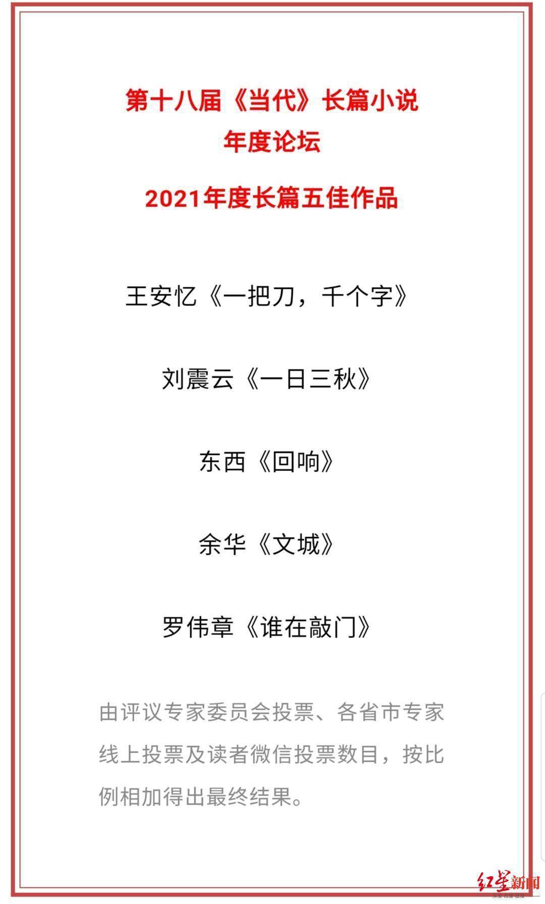 人物|入围五强！金榜领衔！和余华、王安忆一同上榜！罗伟章《谁在敲门》敲动谁心？