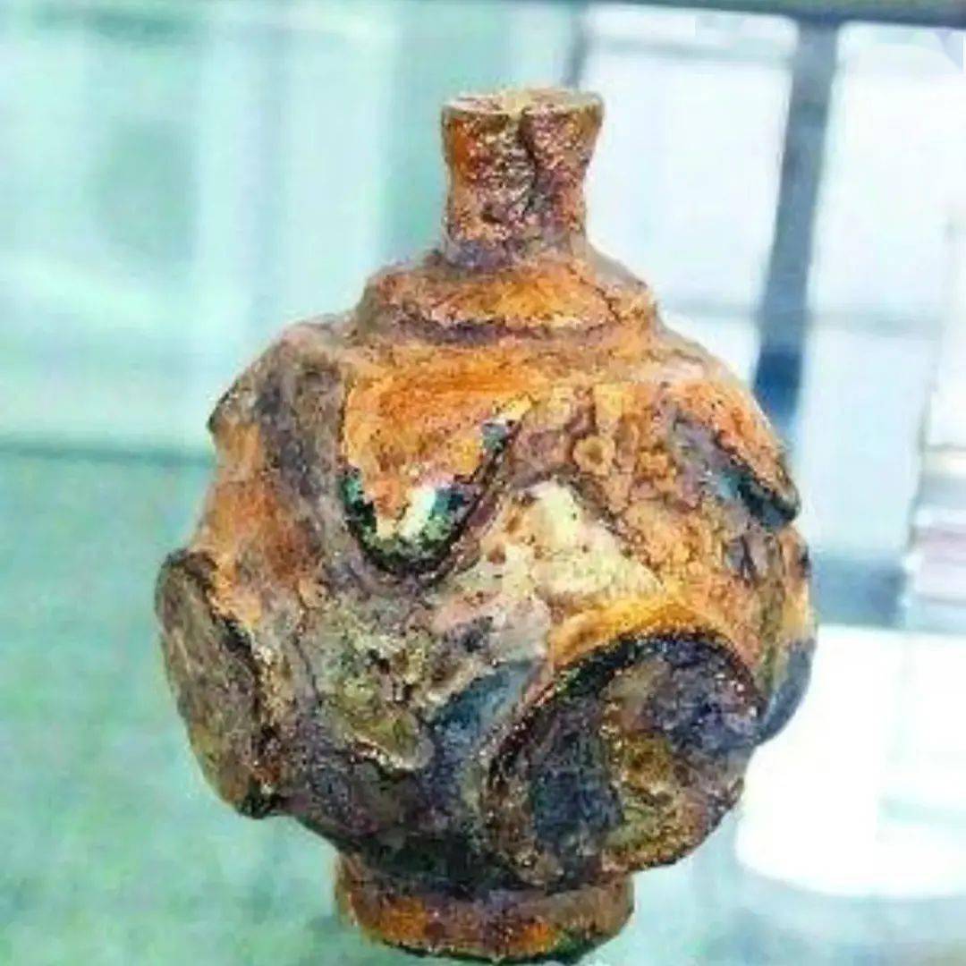 来自波斯帝国萨珊王朝的王杖首_玻璃_中国_权杖