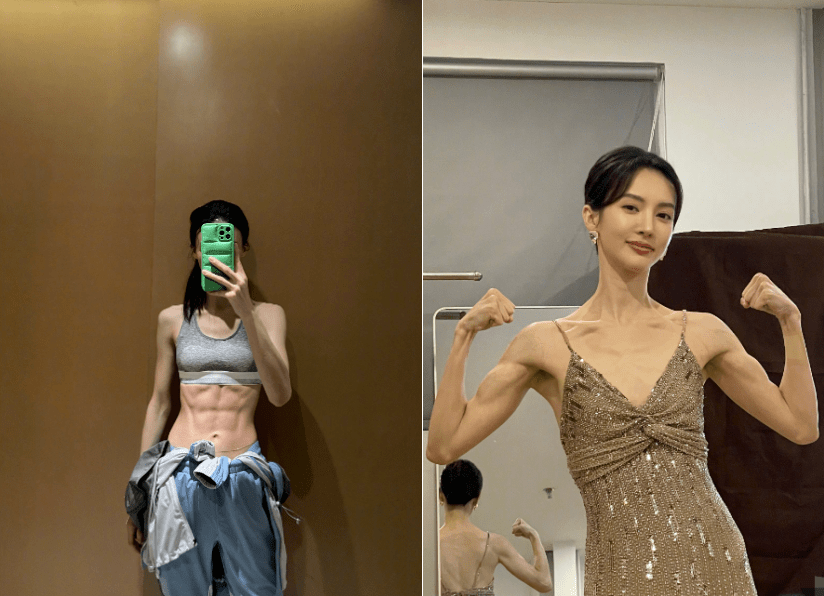 49岁宁静豪宅内晒健身素颜出镜秀小蛮腰倒立被男教练贴心扶腿