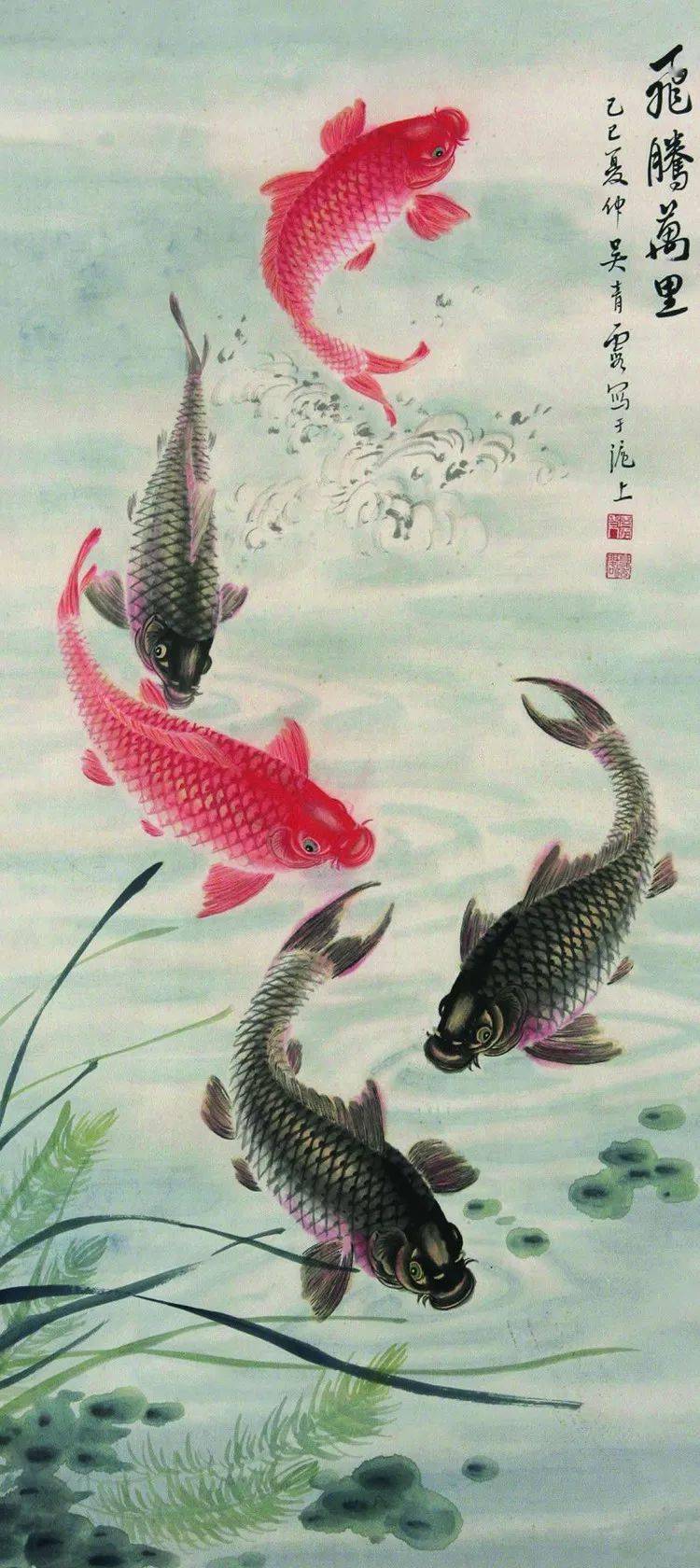 一代才女,她不但画鲤鱼堪称一绝,还是全能圣手!_吴青霞_绘画_技法