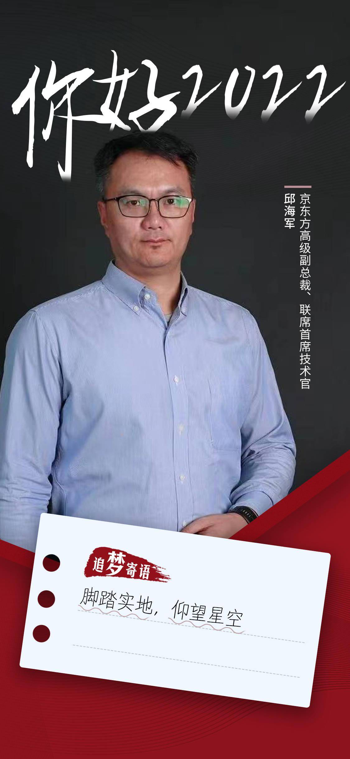 技术|你好,2022 | 京东方高级副总裁邱海军:让多形态柔性屏产品更快走进大家的生活