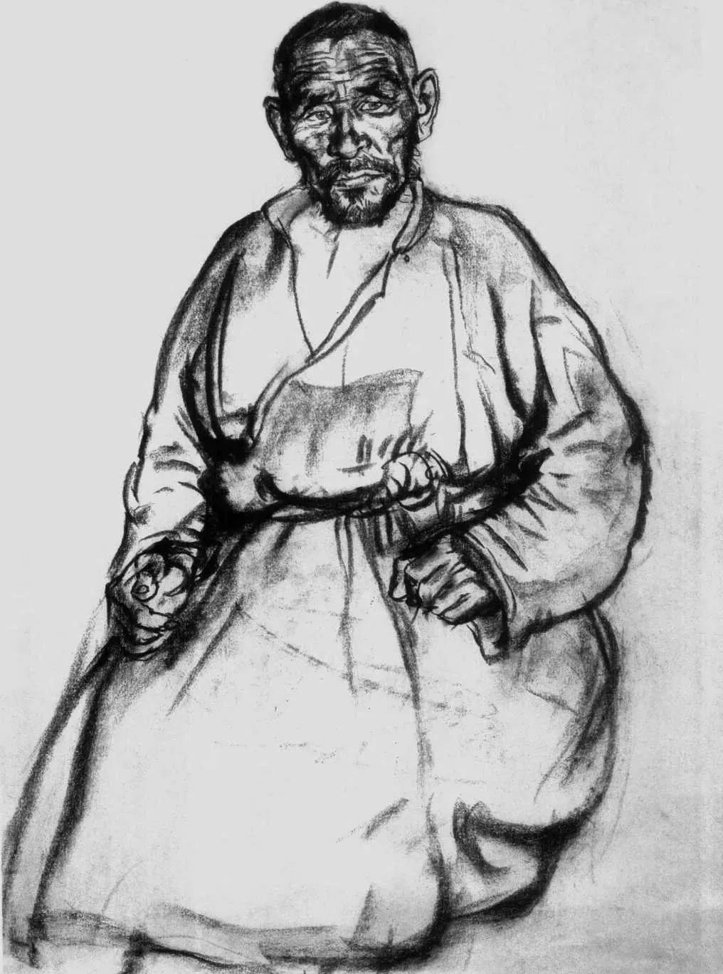 中国油画院院长,杨飞云素描速写_芥子园_画谱_艺术