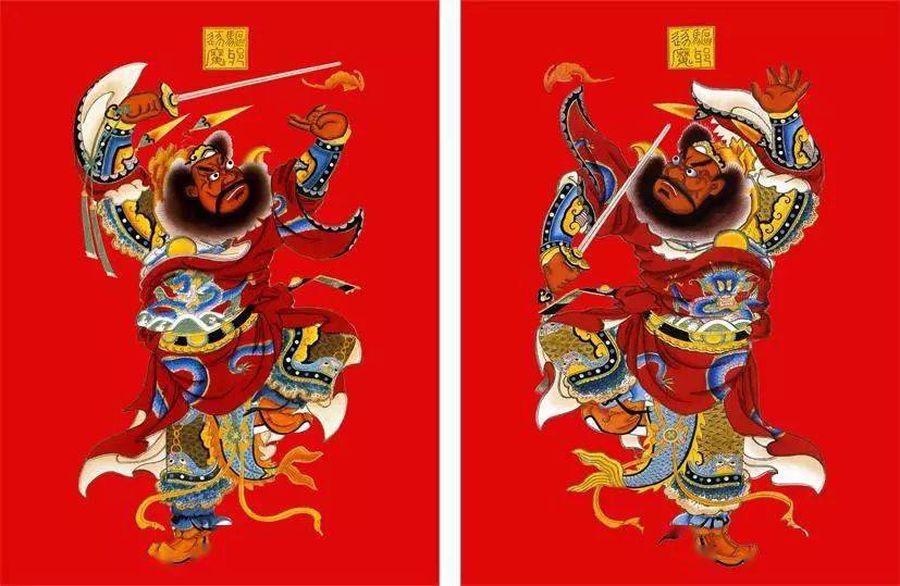 中国门神大观保平安降吉祥