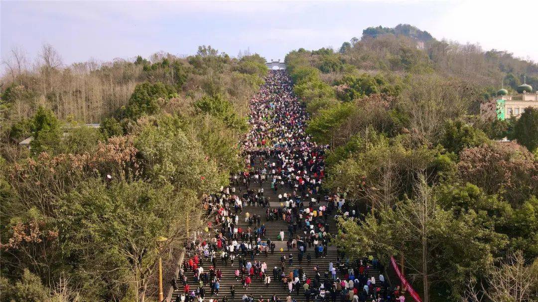 大年初一,云阳人登梯祈福～～_云梯_兴云兔_市民