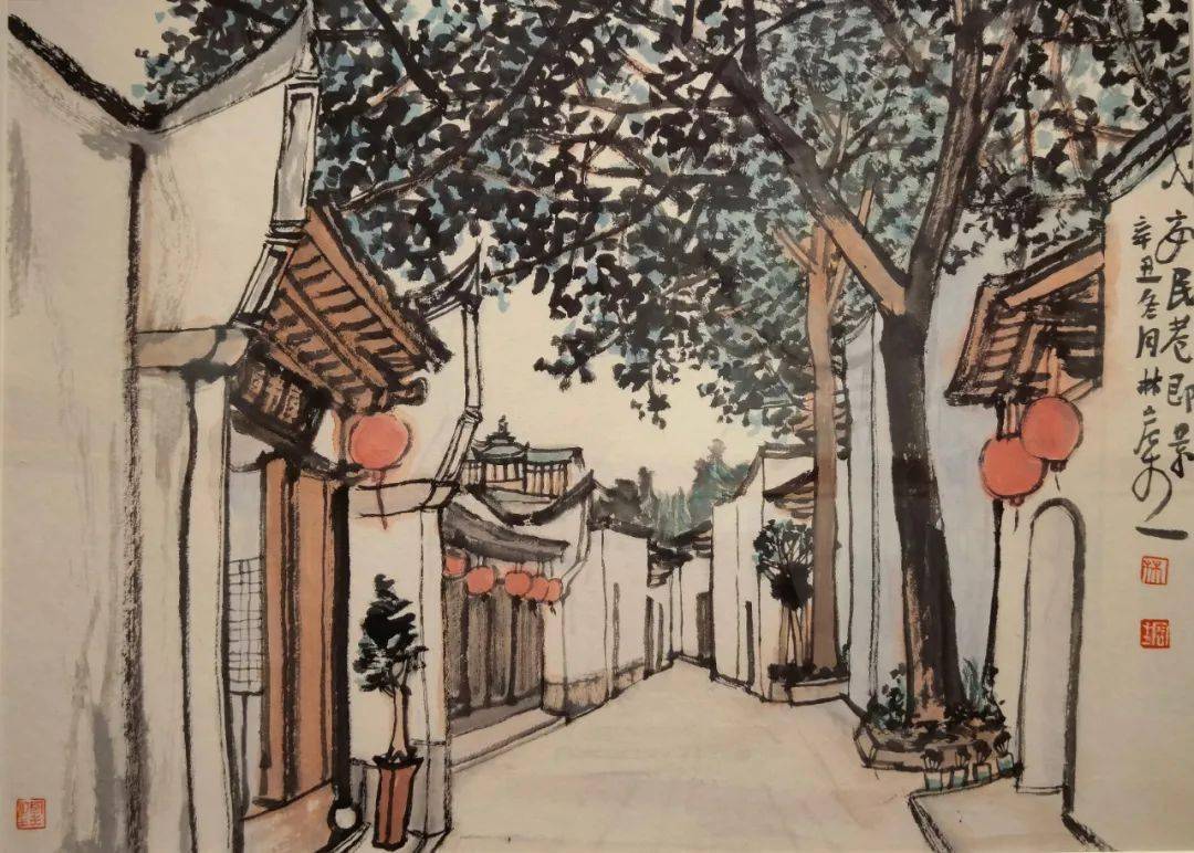 三坊七巷首届邻里节分展区天光塔影林容生坊巷主题作品展2月5日塔巷73