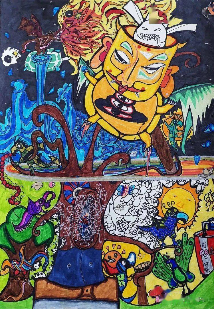 落实十个一之掌握一项艺术技能个人才艺秀绘画小明星张辰泽