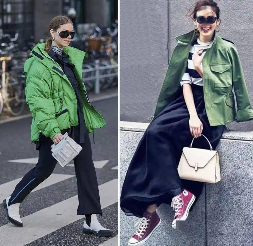 "绿色"衣服也可以穿得很美!