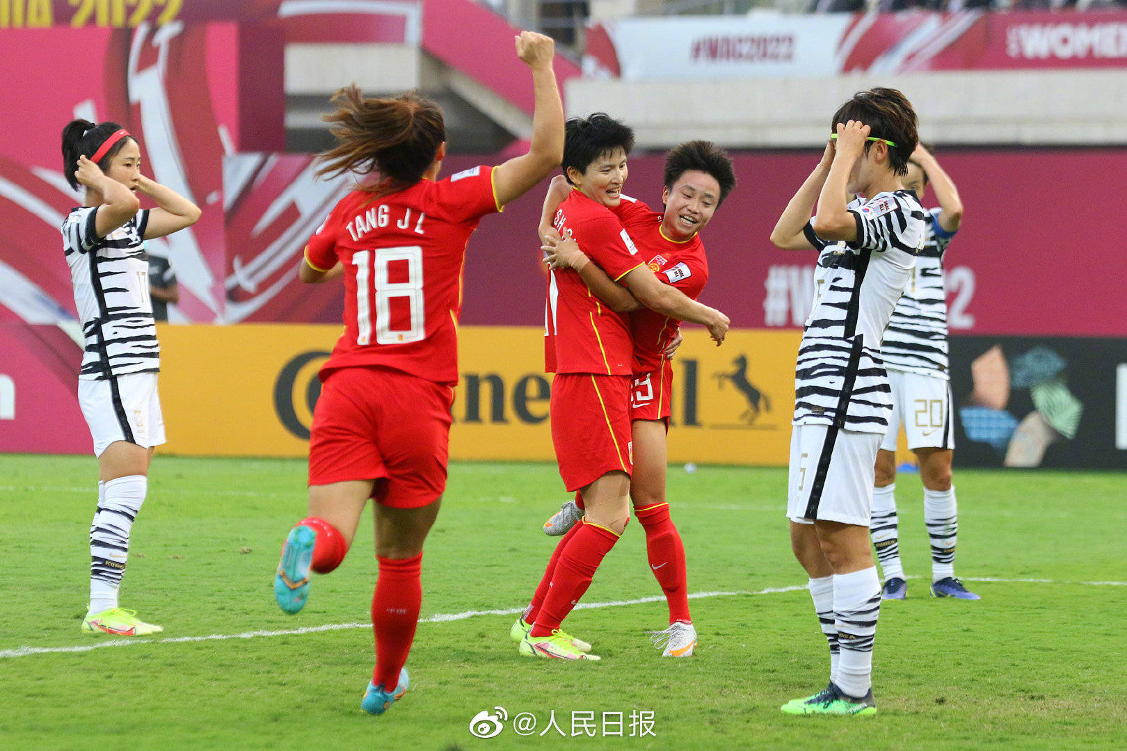 张琳艳|补时绝杀+大逆转！中国女足3：2韩国，时隔16年再夺亚洲杯冠军
