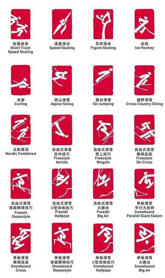 北京冬奥会七大项图标图片