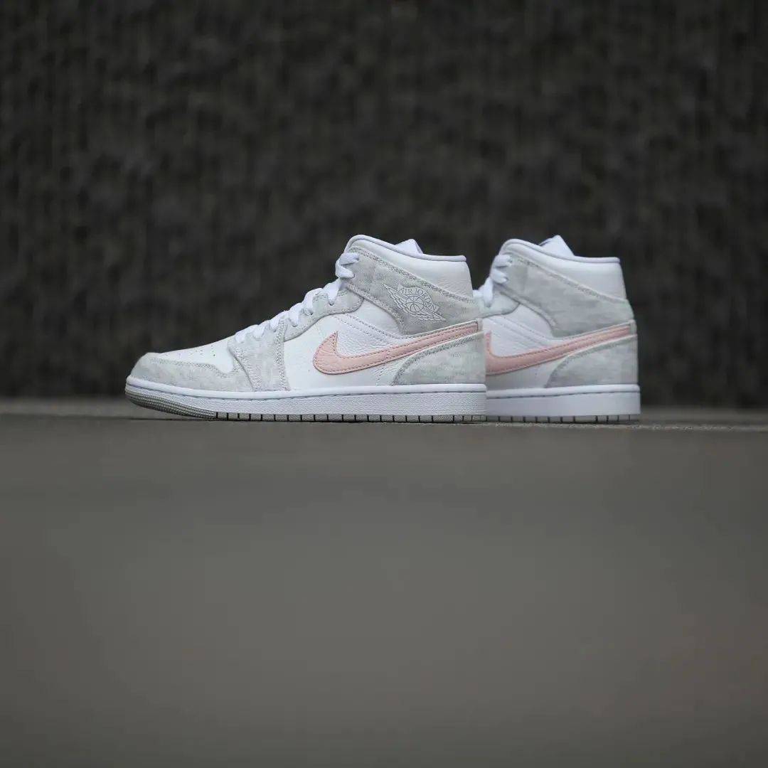 WMNS Air Jordan 1 Mid SE "Light Iron Ore"｜XH55限量发售 」_kefu_方式_距离