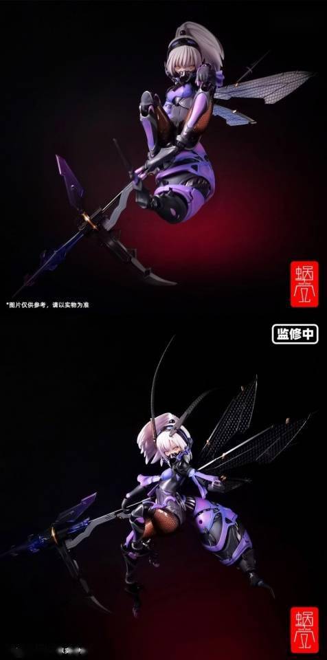 材质|模玩资讯：蜗之壳 ARGIDAE GIRL三叶节蜂机娘 三叶 1/12手办