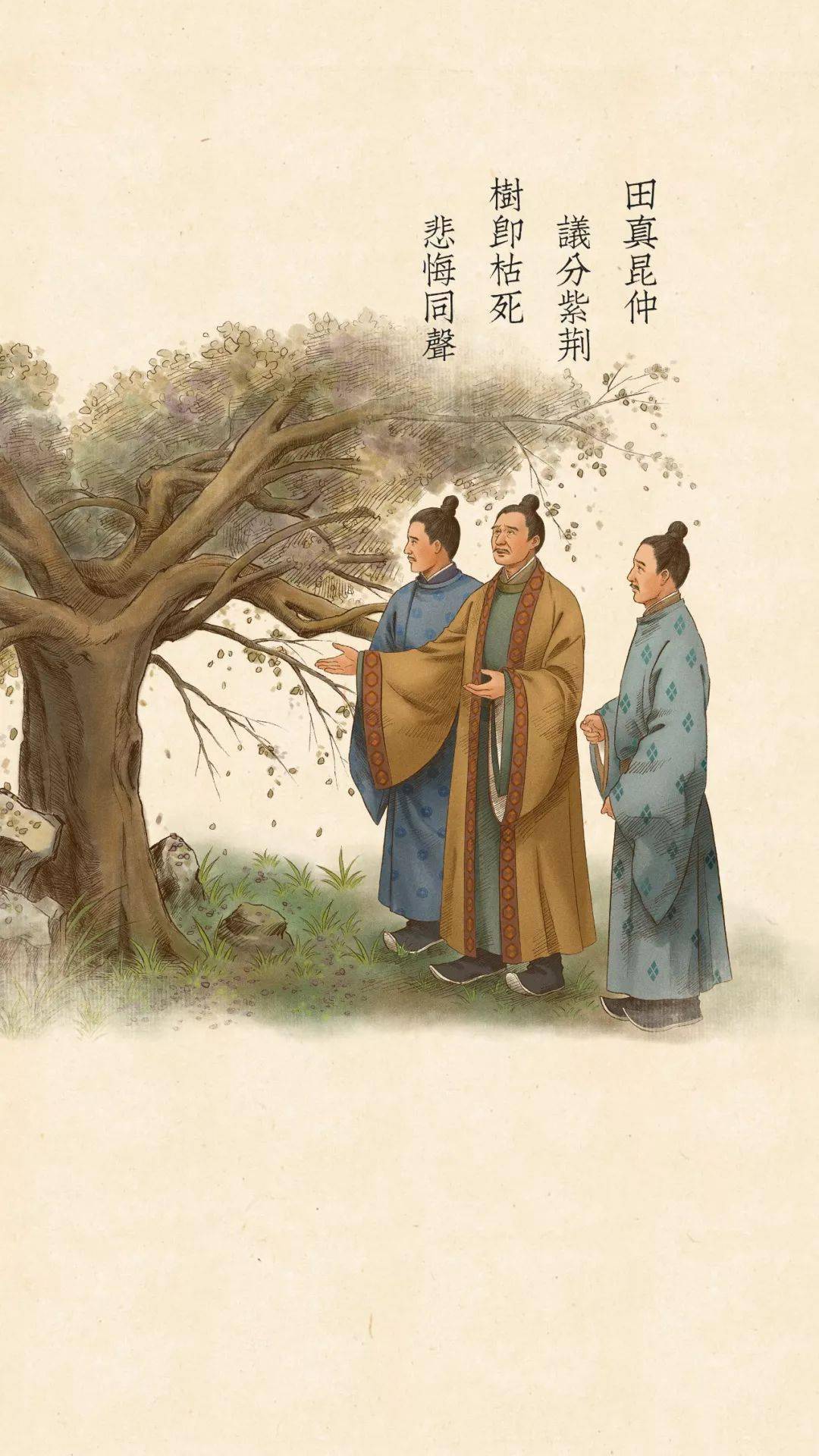 德育故事一棵老树竟挽回了兄弟三人的情谊