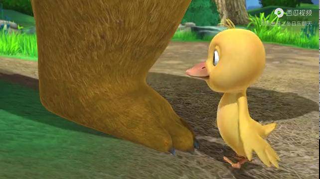 熊出没小鸭子为了得到熊大认可连早饭都会准备好熊二笑傻了