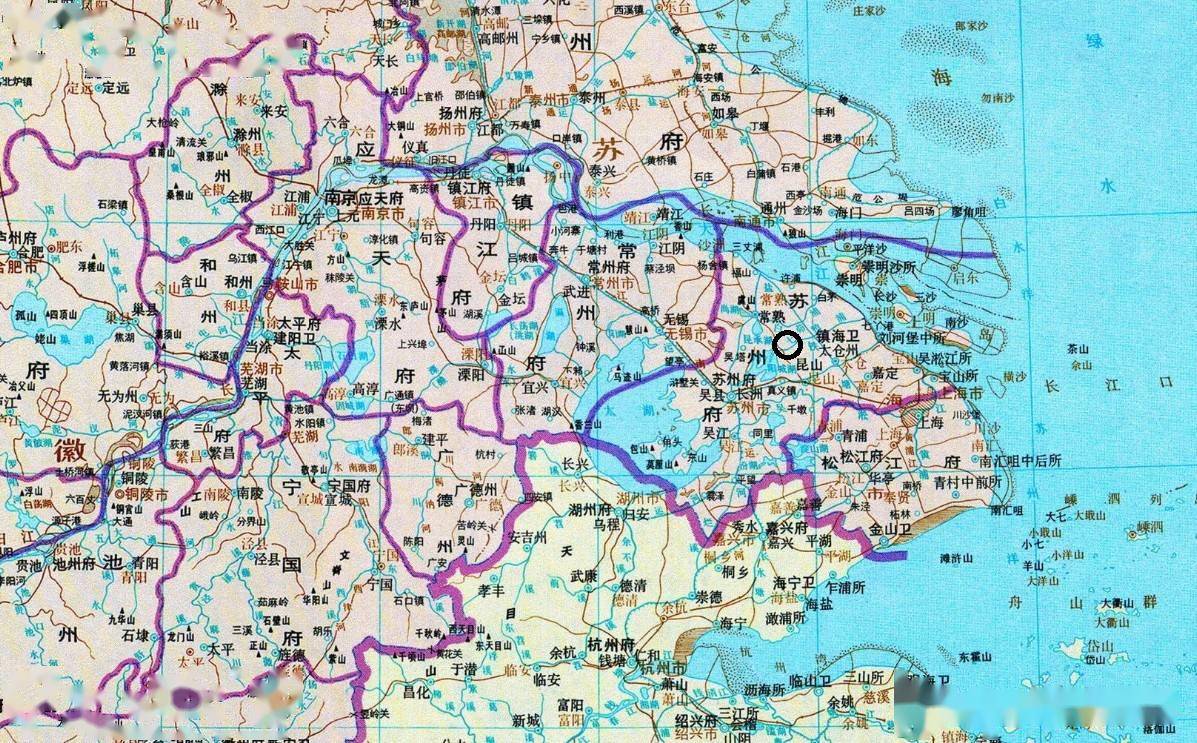 清朝江苏省地图图片