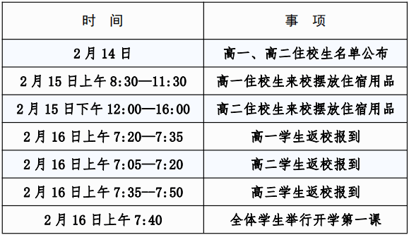 溫馨提醒紹興市稽山中學2022年春季開學返校通知來了