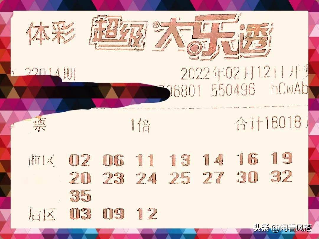 22014期大乐透4张万元大票汇总数据可重点关注出现了一次的号