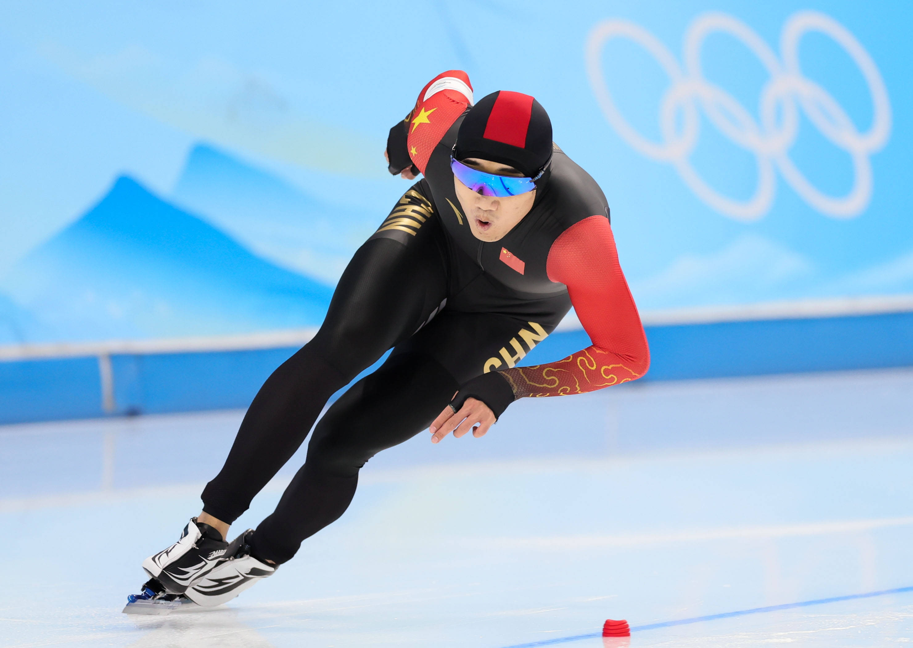 速度滑冰——男子500米决赛:中国选手高亭宇夺冠