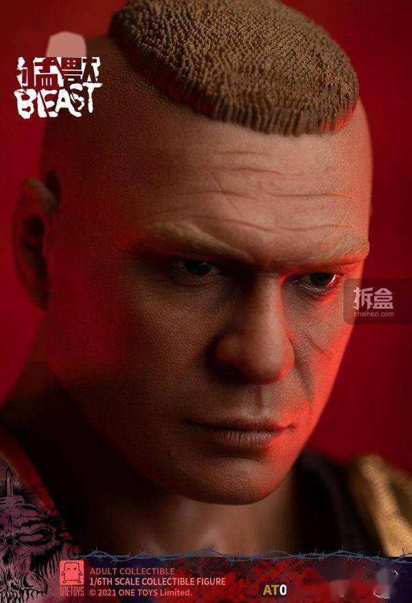 格斗ONETOYS 1/6 双料冠军FIERCE BEAST摔跤猛兽大布 可动人偶12寸