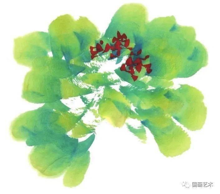 绿牡丹花头形态参考↓↓↓素材摘录自人民邮电出版社国画入门:千姿