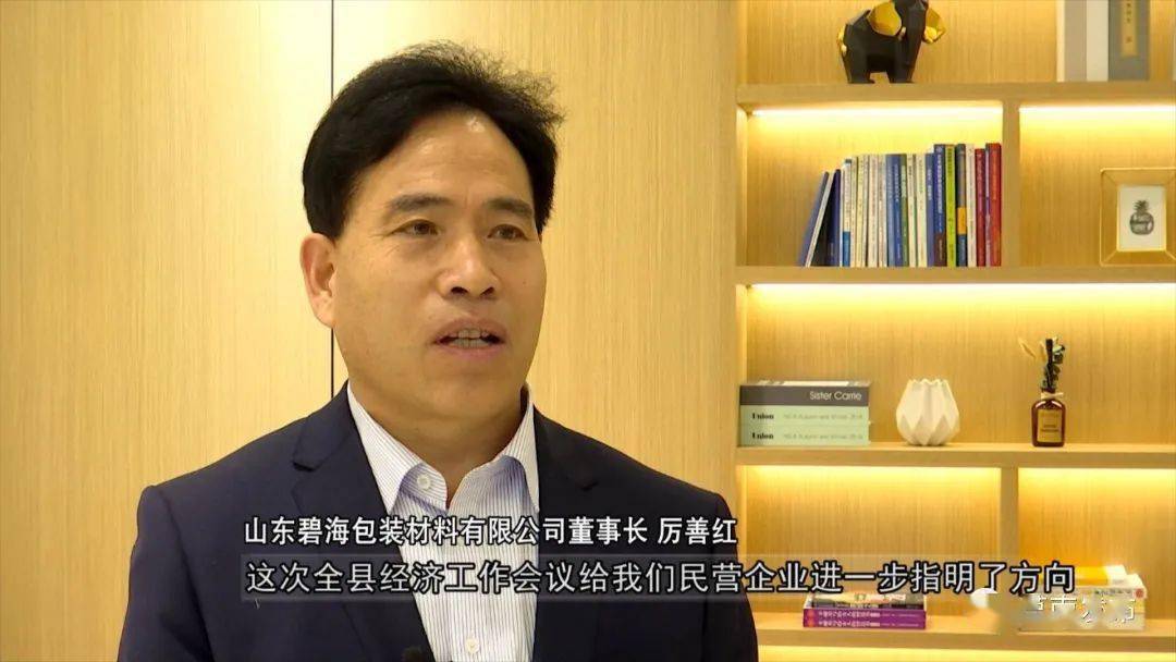 【同期】山东碧海包装材料有限公司董事长 厉善红这次全县经济工作