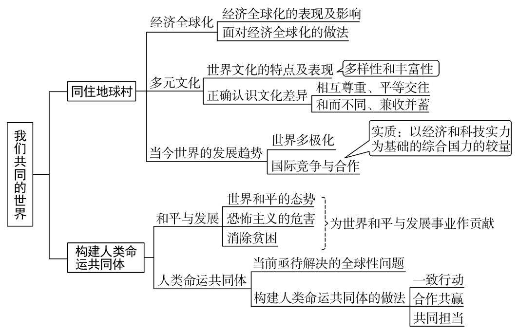 九年级下册政治框架图图片