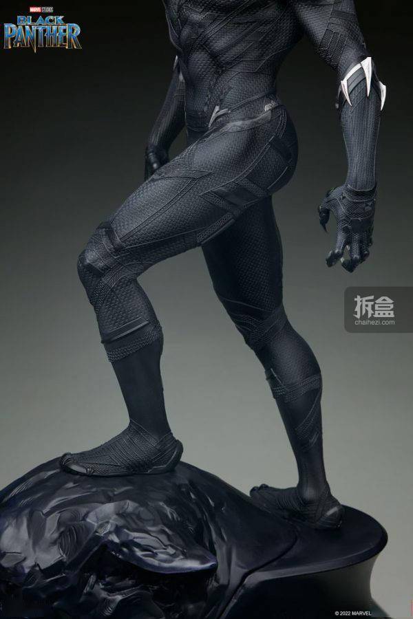 标志性SIDESHOW 1/4 MARVEL 漫威 BLACK PANTHER黑豹 电影GK雕像