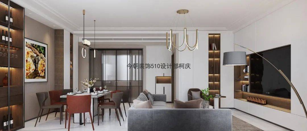 134㎡现代简约风，你的浪漫 此处安放 ！_柯庆_装修_全屋