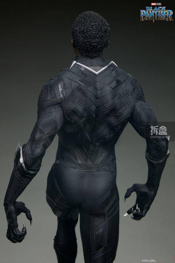 标志性SIDESHOW 1/4 MARVEL 漫威 BLACK PANTHER黑豹 电影GK雕像