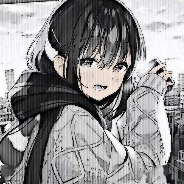 超个性黑白动漫头像