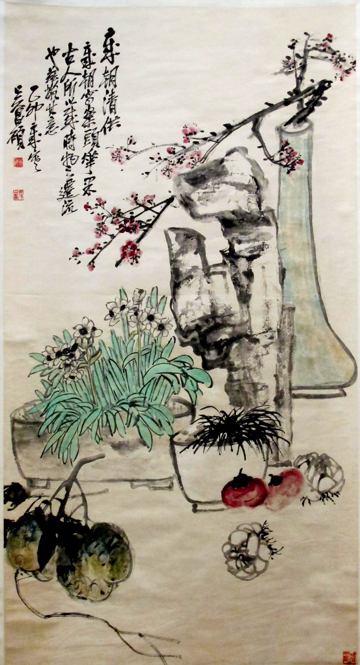 窗花|古书画中的二十四节气|雨水：梦随春水，竹窗花雨