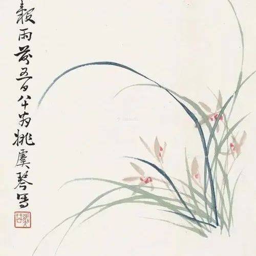 淡彩之兰:清丽飘逸,尽显脱俗之美_兰花_花鸟画_书画