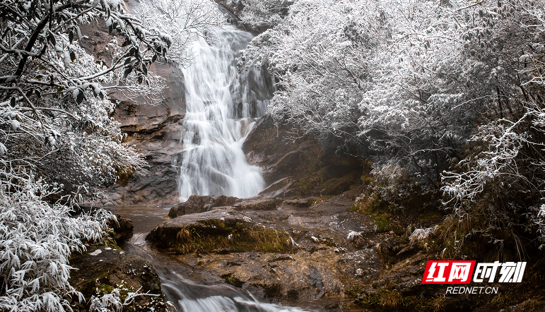 雪景|炎陵云上大院又又又下雪了，宛若一幅雪景山水画