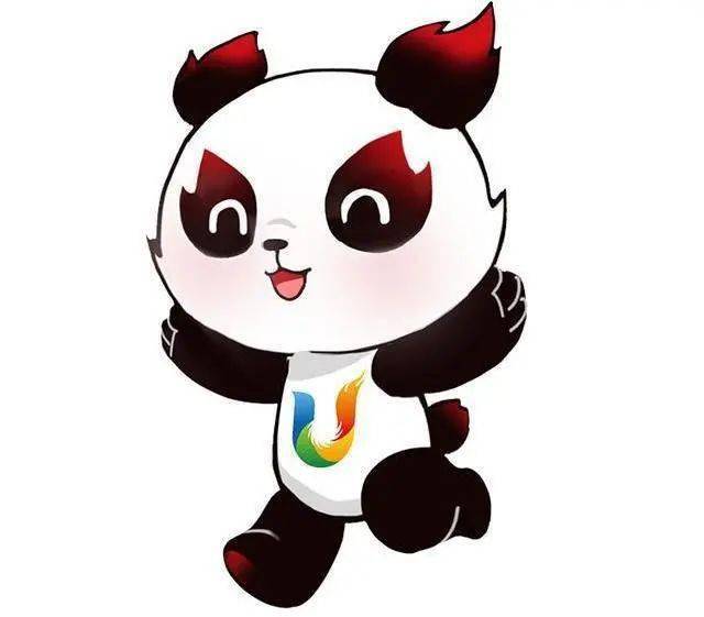 蓉宝作为第31届世界大学生夏季运动会吉祥物,以熊猫为创作原型,手中握