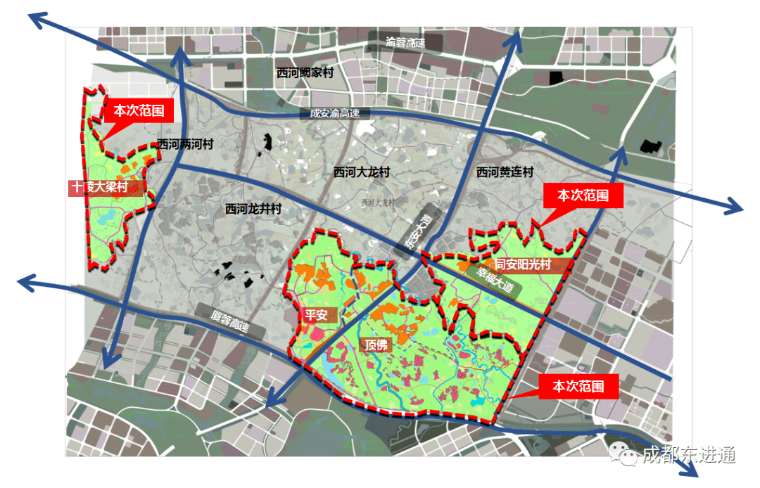 錦繡天府十陵大梁東安頂佛平安同安陽光村新型社區