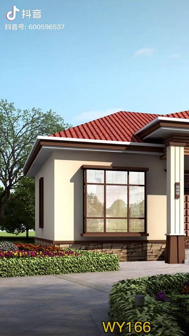 造价不高还很实用 一层平房 一层别墅图纸 四室两厅_平房_高还很_农村