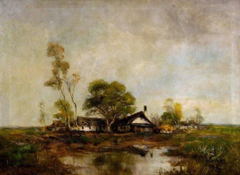 匈牙利杰出的自然风景画家贝拉阿达伯特冯斯潘依大美自然风景油画欣赏