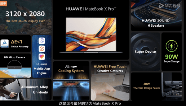 HUAWEI MateBook X Pro 2022款携手全新超级终端海外发布 近场感应+触摸板手势酷炫的不行