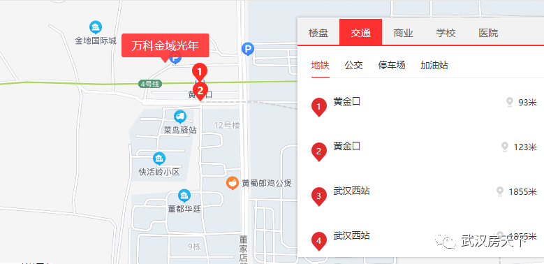 漢口核心,向南到經開沌口,9站路可到鍾家村站換乘6號線可達江漢路商圈