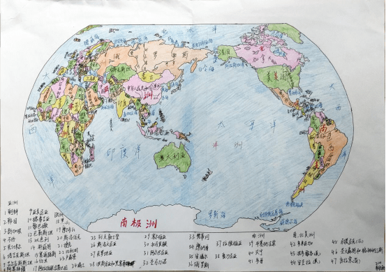 胸怀祖国,放眼世界——横塘校区初一地理基于双减背景下的寒假作业