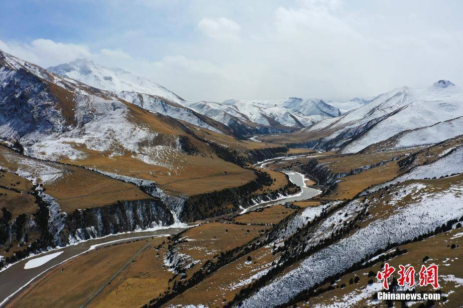 澜沧江源园区|航拍三江源国家公园澜沧江源园区雪后美景