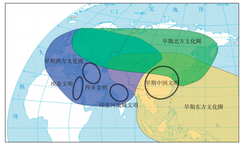 大陆三大文化圈示意图底图采用国家测绘地理信息局发布的世界地图(1:1