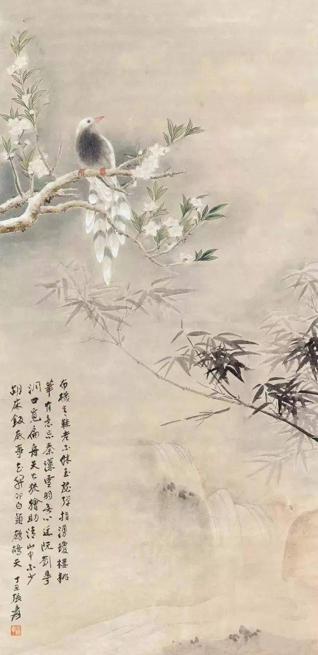 100幅桃花圖,桃花一笑,迎春風_國畫_桃樹_佚名