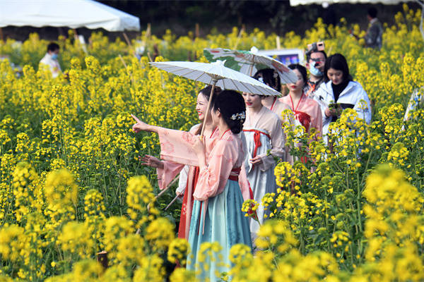 金堂|万亩油菜花盛开 成都金堂2022年踏青赏花旅游季启幕