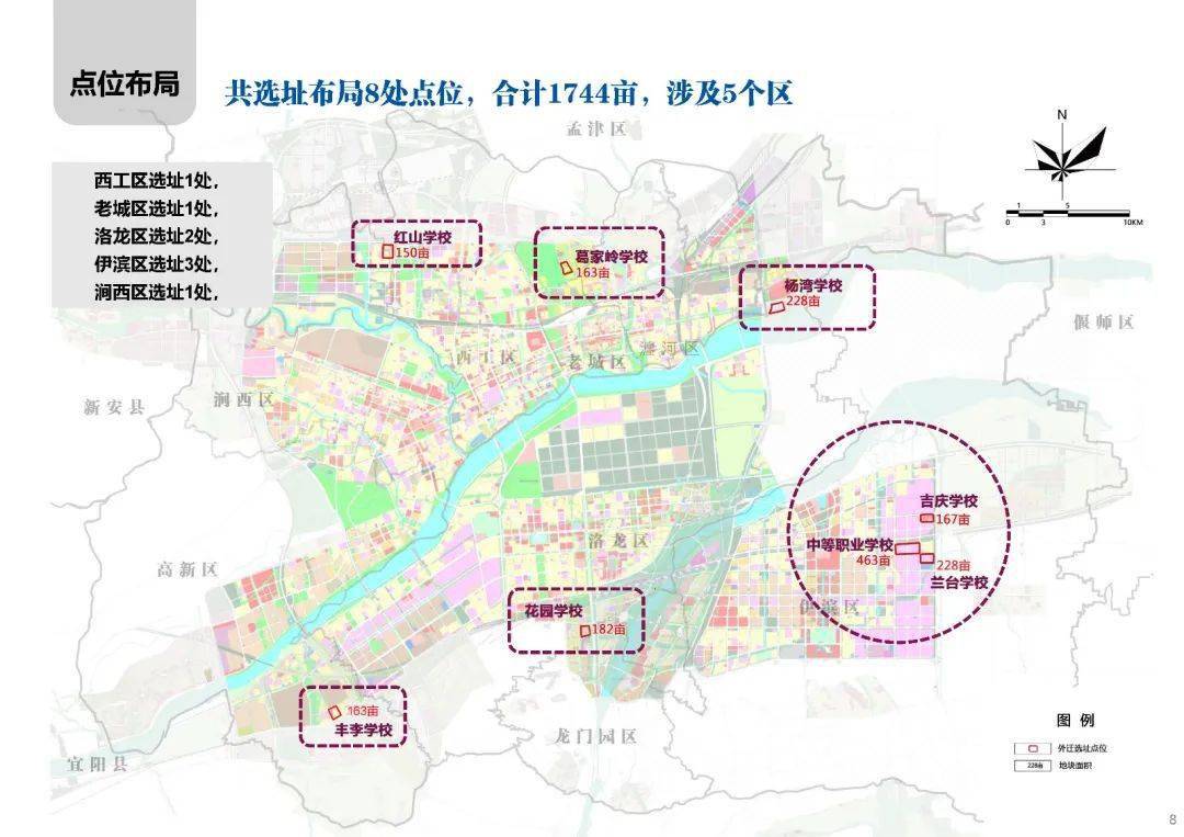 佔地1744畝洛陽67八所外遷高中明確位置剛剛公示